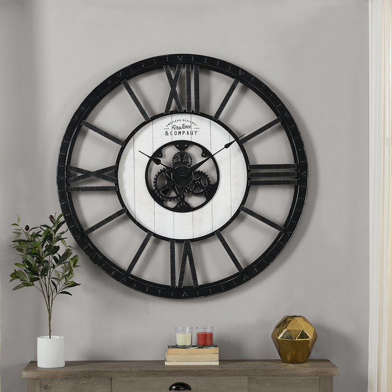 FirsTime Oversized Lowell 40" Wall Clock & Reviews Wayfair